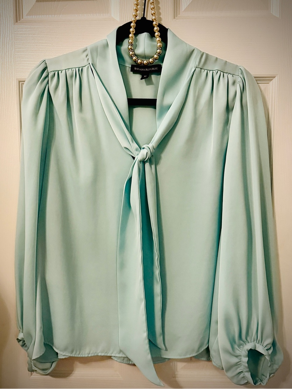 NWOT Banana Republic Elegant Mint Green Blouse